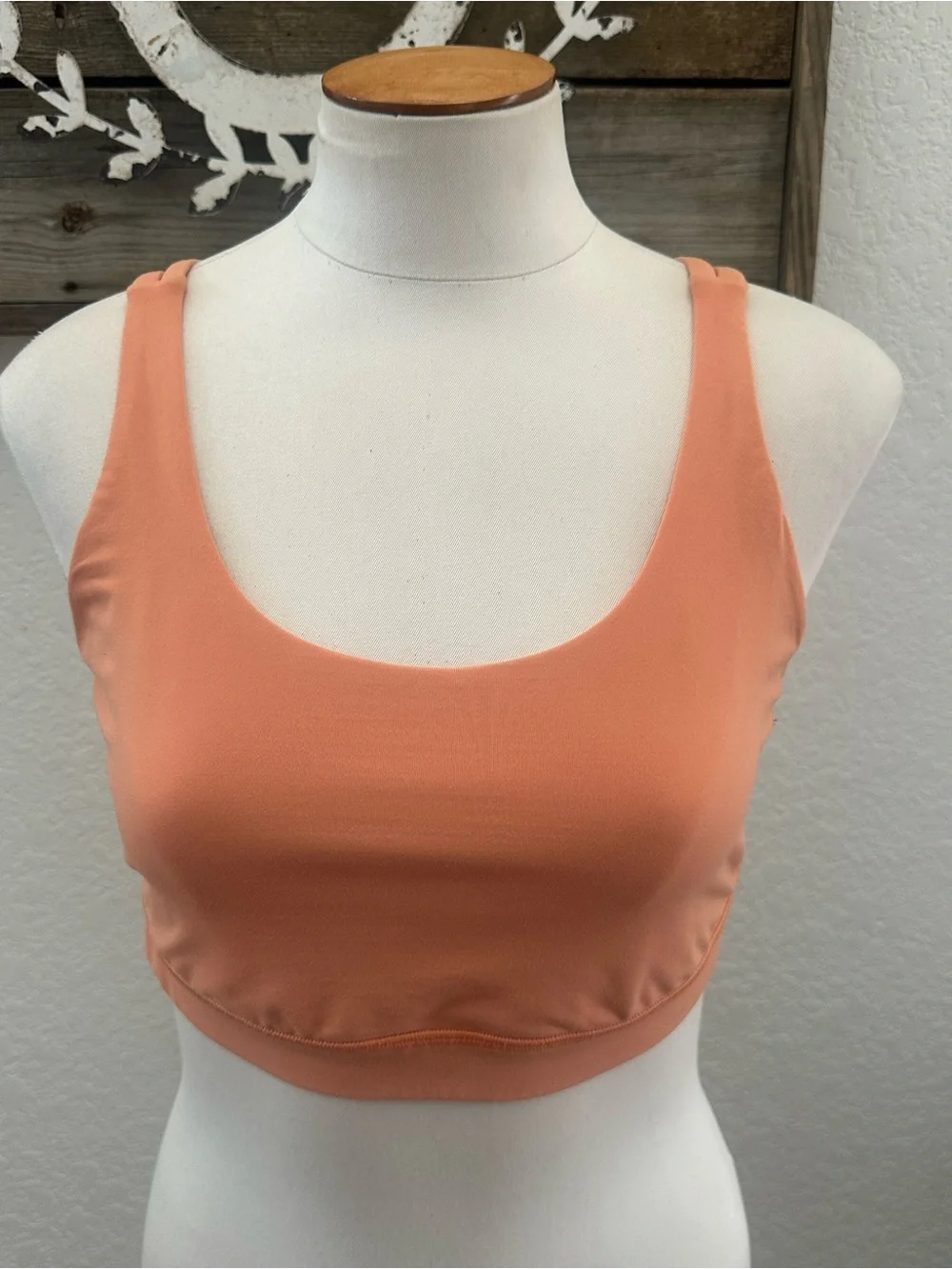 Lululemon Energy Orange sports bra size 10 NO CUPS